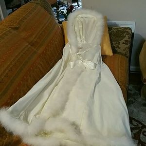 Stock Medieval wedding Velvet Cape Hood.